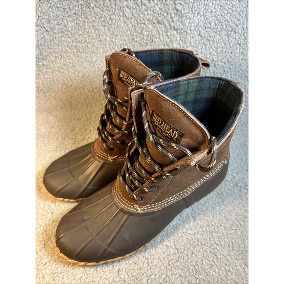 RedHead ASC II All-Season Classic II Boots Men 11M Brown Gray Lace-Up Waterproof - Picture 4 of 10